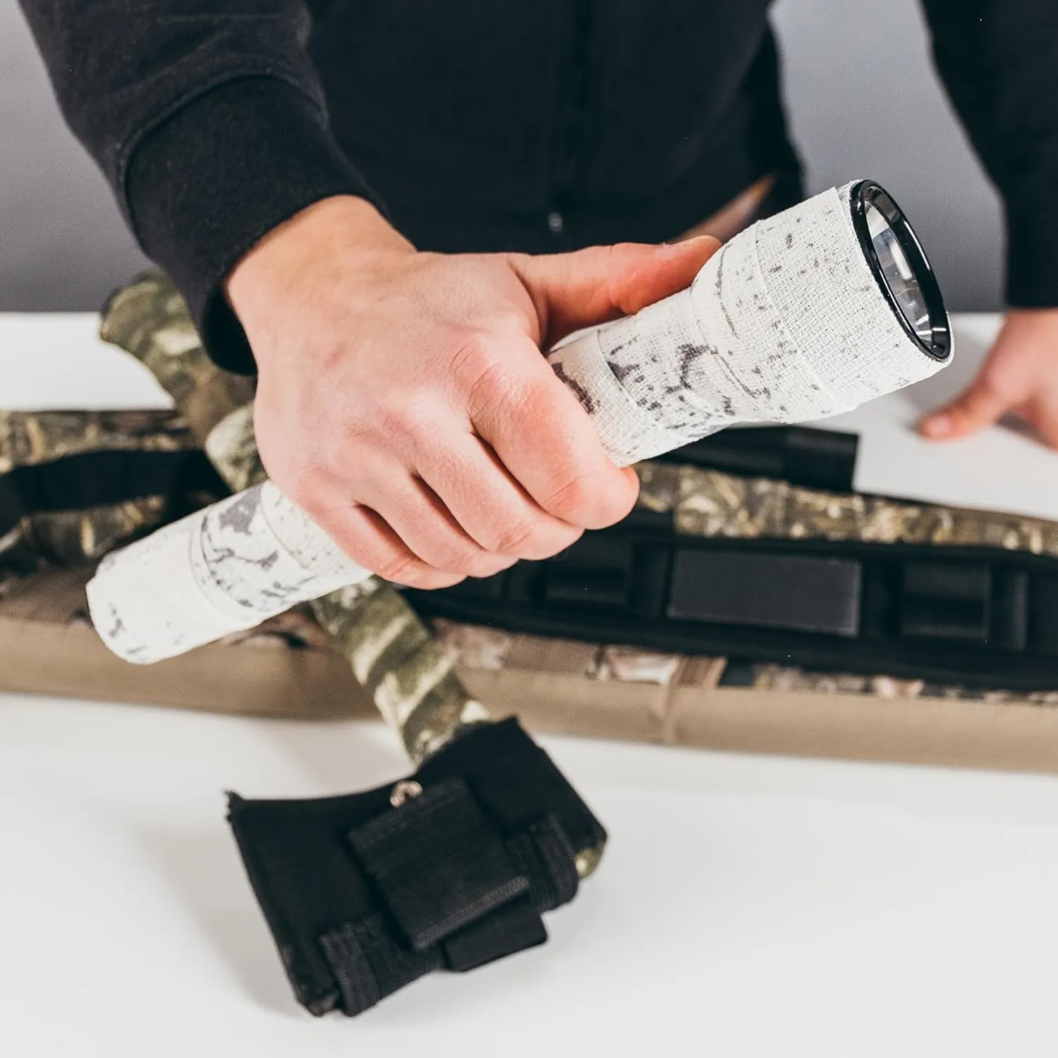 GEAR AID Camo Form Self-Cling and Reusable Camouflage Wrap, Kryptek Highlander, 2” x 144” Roll (19550)