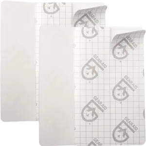 GEAR AID Tenacious Tape Flex Heavy Duty Patches for Fixing Holes and Rips in Outdoor Fabrics, Vinyl, Pool and Snow PVC Inflatables, Peel-and-Stick, Clear, Two 3" x 5" Patches