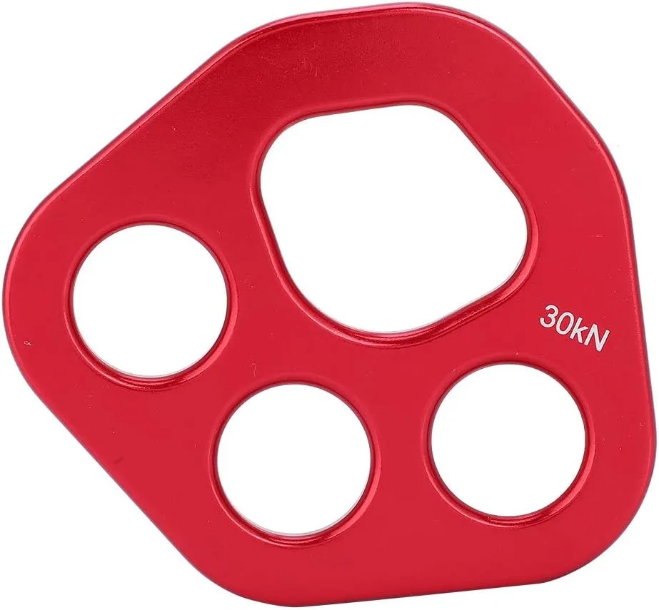 Gear Climbing Paw 9×8×1 Outdoor 4 Holes Paw Rigging Plate Rock Climbing Multi Anchor Point Connector Gear, Genericd2tomu6k9a