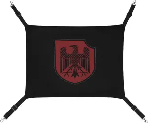 German Knight Heraldic Shield Hanging Cat Bed Soft Breathable Pet Hammock for Cage Pet Sleeper for Kitten Ferret Puppy Rabbit