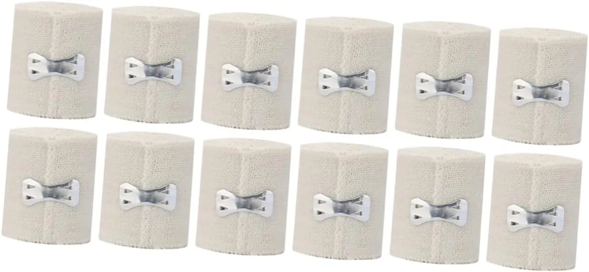 GLEAVI Sets Essential First Aid Kit Elastic Bandages Stretchy Breathable for Home Outdoor Use Rolls