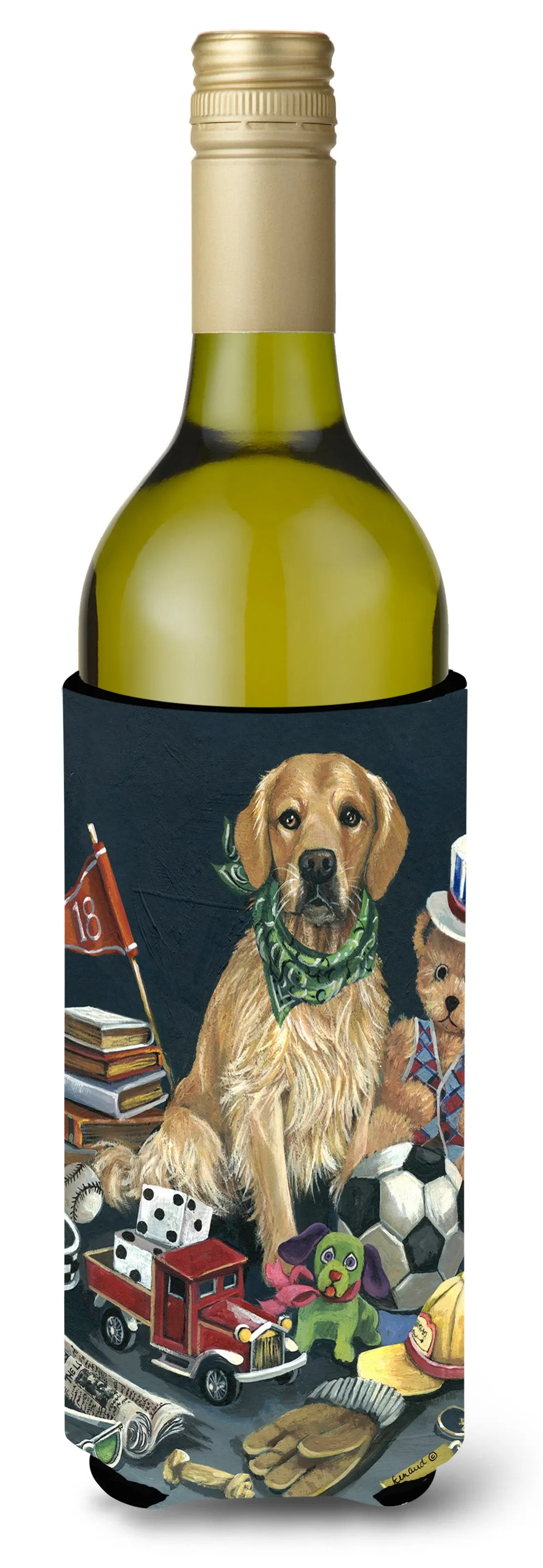 Golden Retriever Toys Wine Bottle Hugger PPP3103LITERK