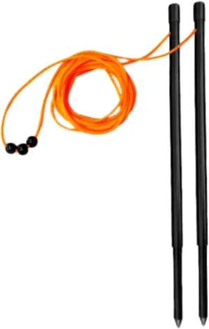 Golf Putting String with Aluminum Alloy Pegs Improve Skills Metal Rods Auxiliary Rope Outdoor Putt Practice Guide Line
