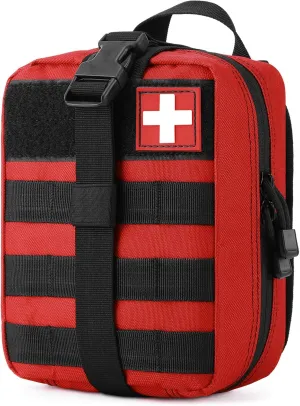 Gonex MOLLE Medical Pouch EMT First Aid Pouch Rip-Away IFAK Tactical Utility Pouch for Outdoor Activities Medical Supplies (Bag Only)