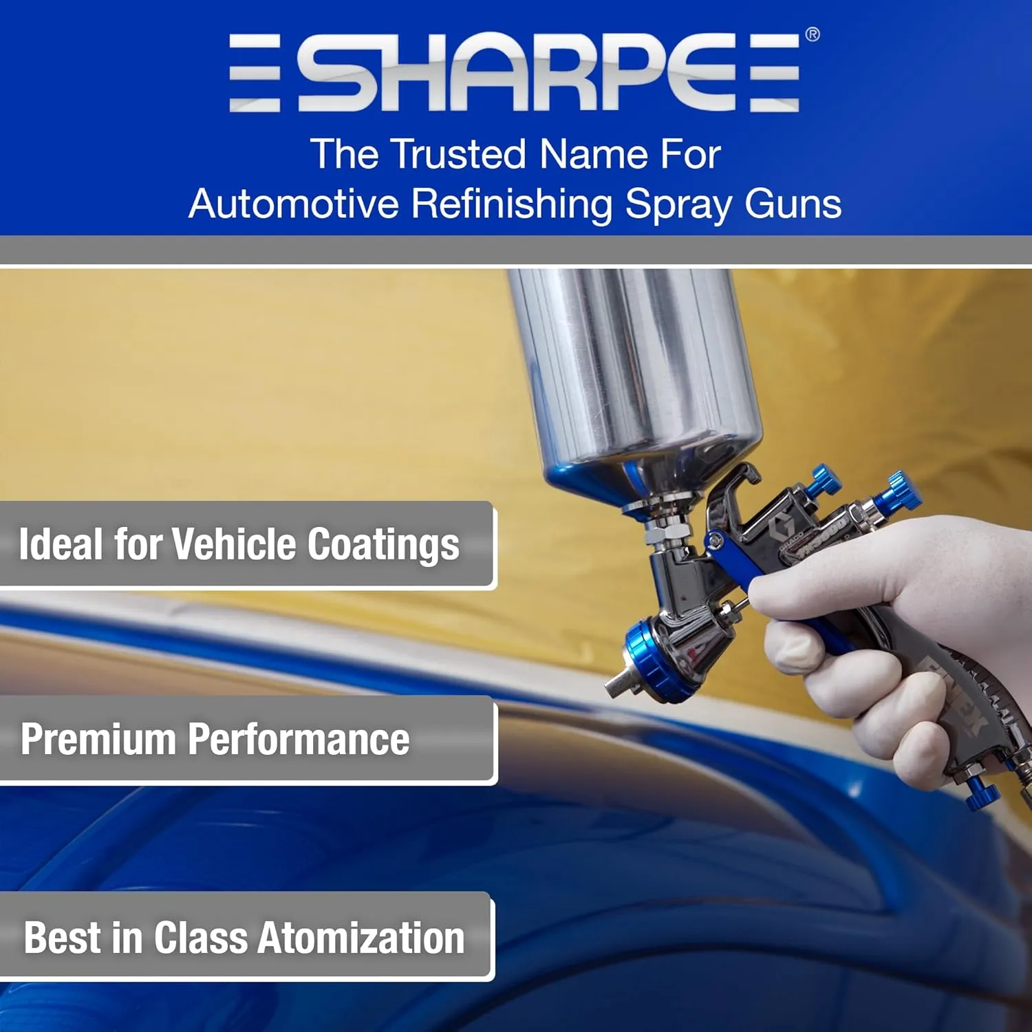 Graco-Sharpe 289222 Mini-HVLP FX1000 Paint Spray Gun, 1.4 mm