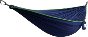 Grand Trunk TrunkTech Double Hammock | Strong, Lightweight & Compact 11' Hammock for Outdoor, Hiking, Backpacking & Travel - Weather-Proof, Ultra-Soft, Reflective Loops, 500lb Capacity (Navy/Green)