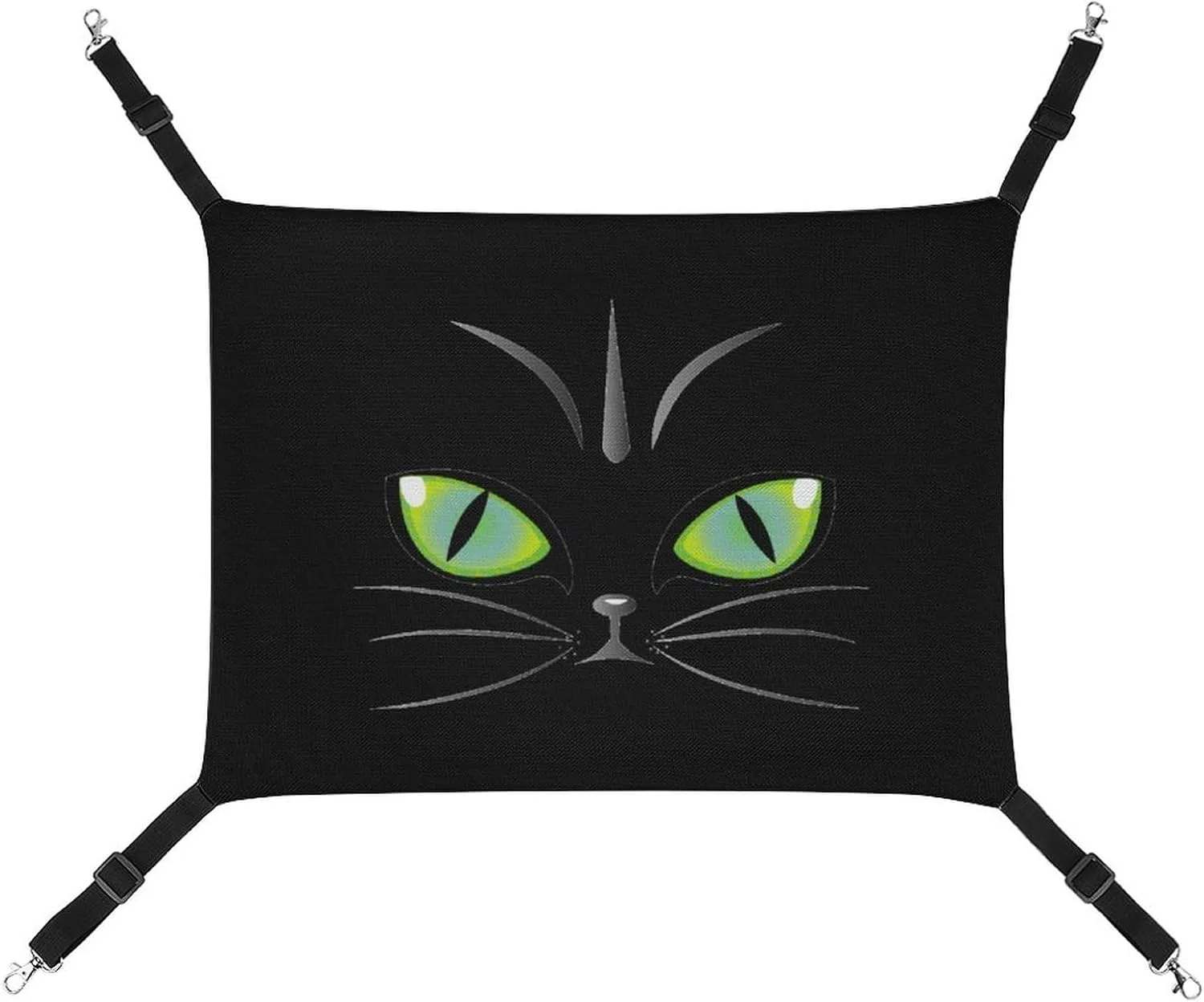 Green Cat Eyes Hanging Cat Bed Soft Breathable Pet Hammock for Cage Pet Sleeper for Kitten Ferret Puppy Rabbit