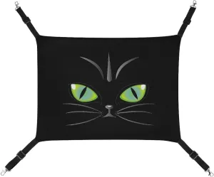 Green Cat Eyes Hanging Cat Bed Soft Breathable Pet Hammock for Cage Pet Sleeper for Kitten Ferret Puppy Rabbit