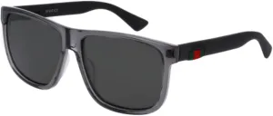 Gucci GG0010S Square Sunglasses For Men For Women   BUNDLE with Designer iWear Eyewear Care Kit