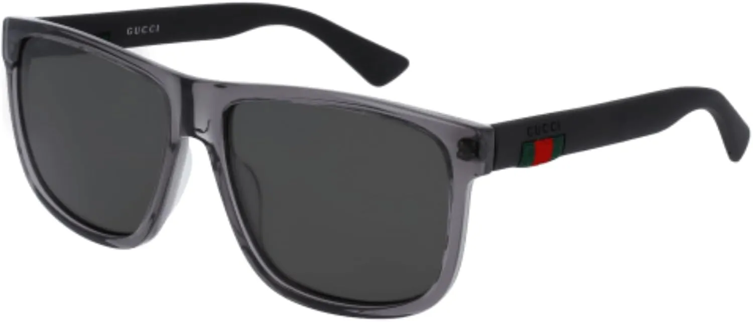 Gucci GG0010S Square Sunglasses For Men For Women   BUNDLE with Designer iWear Eyewear Care Kit
