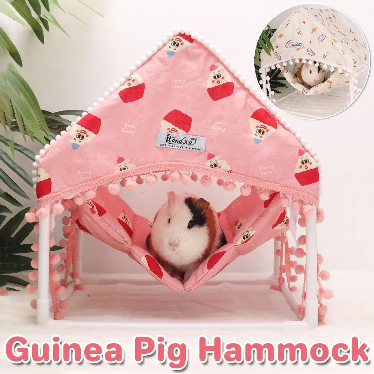 Guinea Pig Hammock Hiding House Pet Tent for Small Animals Cozy Bed for Pets