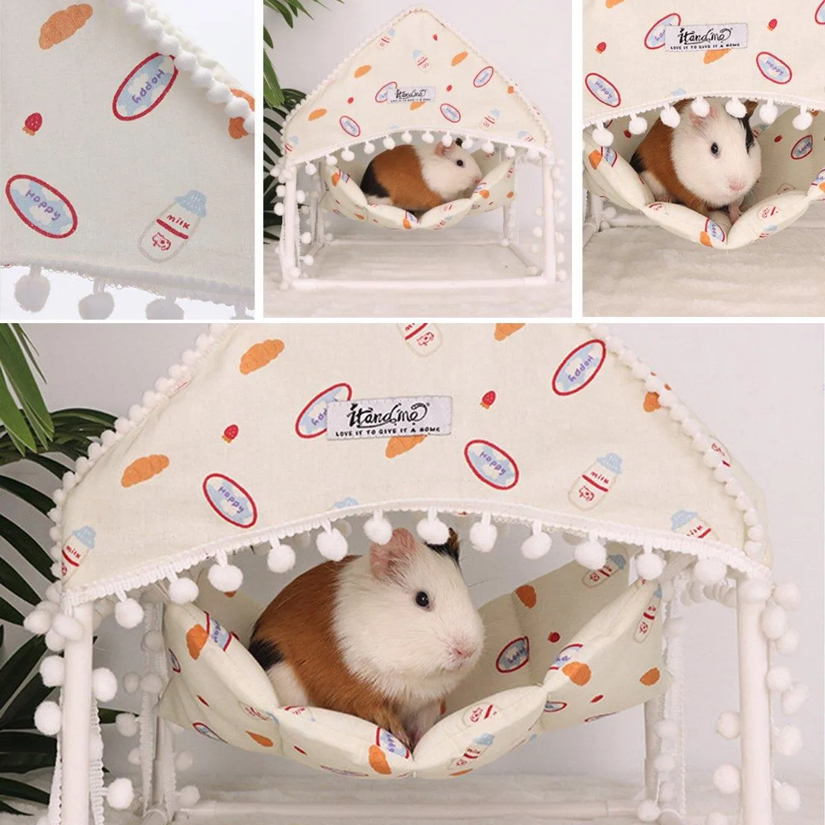 Guinea Pig Hammock Hiding House Pet Tent for Small Animals Cozy Bed for Pets