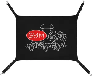 Gym Hair Don't Care Cat Hanging Hammock Soft Breathable Pet Cage Dog Hammock with Adjustable Straps and Metal Hooks