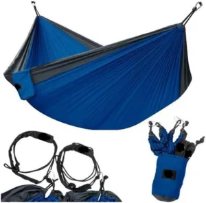 Hamacks Hammok Travel Hammock Ultralight Camping Chair| 300kg Load Capacity, Breathable, Quick Drying Parachute Nylon | 2 X Nylon Slings Included