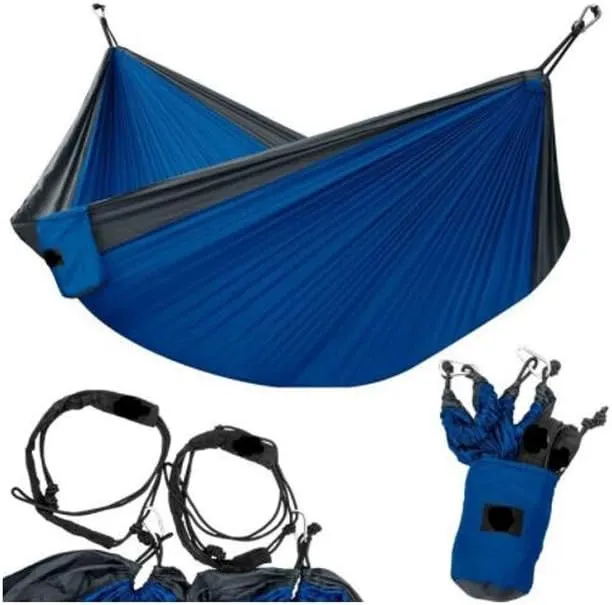 Hamacks Hammok Travel Hammock Ultralight Camping Chair| 300kg Load Capacity, Breathable, Quick Drying Parachute Nylon | 2 X Nylon Slings Included