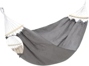 Hammock Beige Hammock Outdoor Swing Summer Camping W Anti-Rollover Home Indoor Single Double Adult Dormitory Hammocks for Outside(Gray,C)