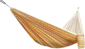 Hammock Camping Hammock Double & Single Hammock Portable Nylon Parachute Hammocks Swing for Indoor Outdoor Garden Hiking Travel Backpacking Hammocks for Outside (Color : B)