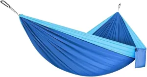 Hammock Camping Hammock Double & Single Hammock Portable Nylon Parachute Hammocks Swing for Indoor Outdoor Garden Hiking Travel Backpacking Hammocks for Outside (Color : C)