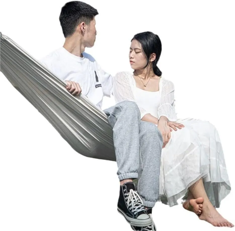 Hammock Double 2024 New Camping Equipment Hammock Outdoor Double Anti-Rollover Swing Outdoor Camping Net Bed Tied to The Tree Hammock Outdoor(A,200CM*80CM)
