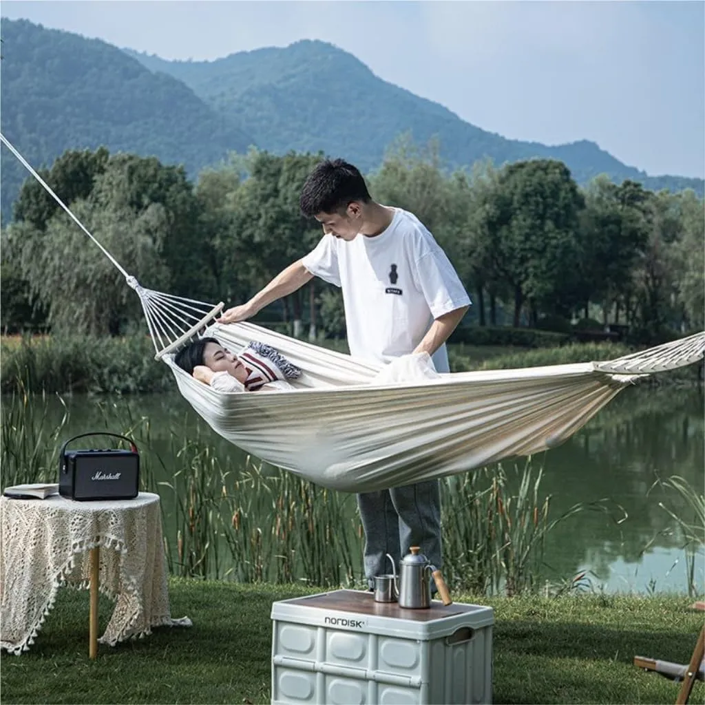 Hammock Double 2024 New Camping Equipment Hammock Outdoor Double Anti-Rollover Swing Outdoor Camping Net Bed Tied to The Tree Hammock Outdoor(A,200CM*80CM)