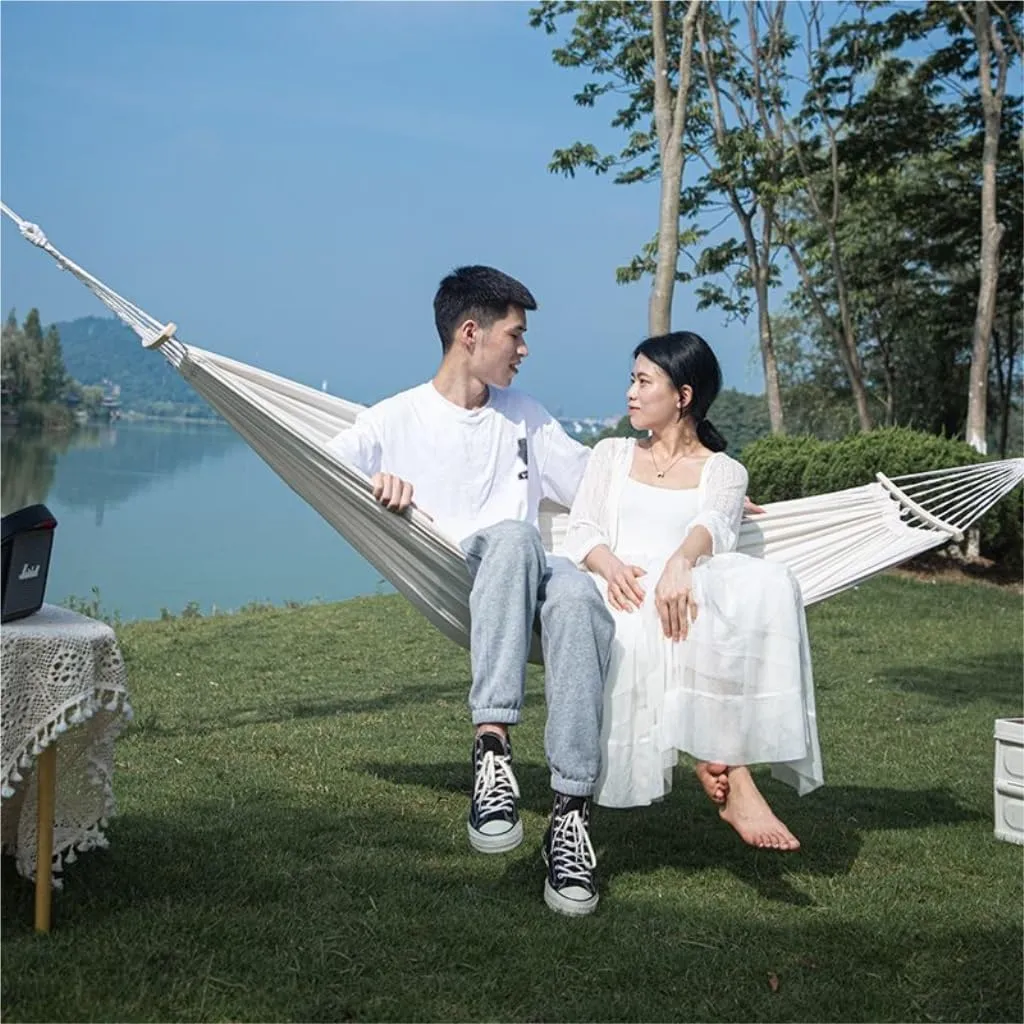 Hammock Double 2024 New Camping Equipment Hammock Outdoor Double Anti-Rollover Swing Outdoor Camping Net Bed Tied to The Tree Hammock Outdoor(A,200CM*80CM)