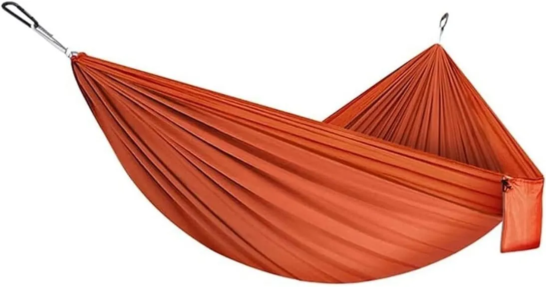 Hammock Double & Single Hammock Portable Nylon Parachute Hammocks Swing for Indoor Outdoor Garden Hiking Travel Backpacking Portable Hammock