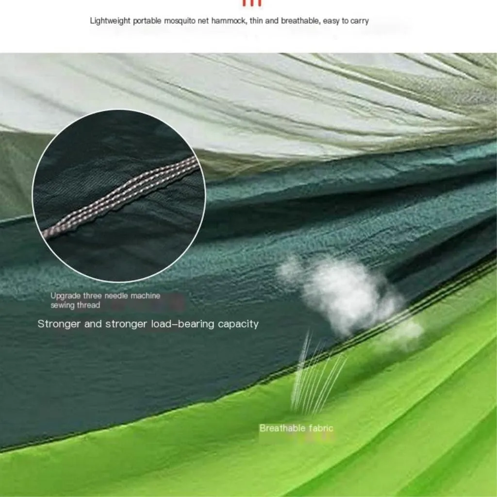 Hammock Double Anti-Mosquito Outdoor Hammock Double Anti-Rollover Insect-Proof Hammock Camping Portable Hanging Hammock Hammock Outdoor(D,260 * 140cm)