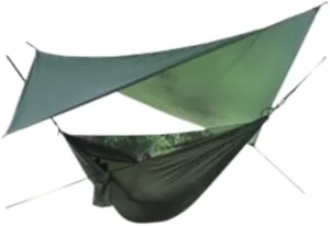 Hammock Double Canopy Mosquito Net Hammock Set Tent Parachute Cloth Camping Automatic Anti-Mosquito Mosquito Net Hammock Hammock Outdoor(E)
