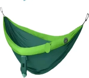 Hammock Double Double Inflatable Hammock Outdoor Swing Anti-Rollover Outdoor Camping Outdoor Mosquito-Proof and Durable Hammock Outdoor(Green,B)