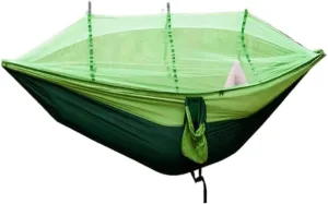 Hammock Double Hammock Outdoor Camping Anti-Mosquito Outdoor Camping with Mosquito Net Breathable Hanging Tree Tent Hammock Outdoor(C)