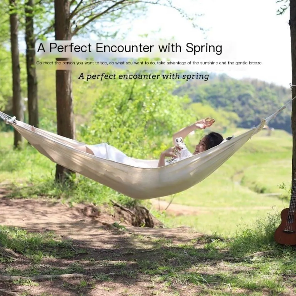 Hammock Double Hammock Outdoor Single Double Anti-Rollover Portable Camping Outdoor Detachable and Washable Hanging Chair Hammock Outdoor(A,190cm*80cm)