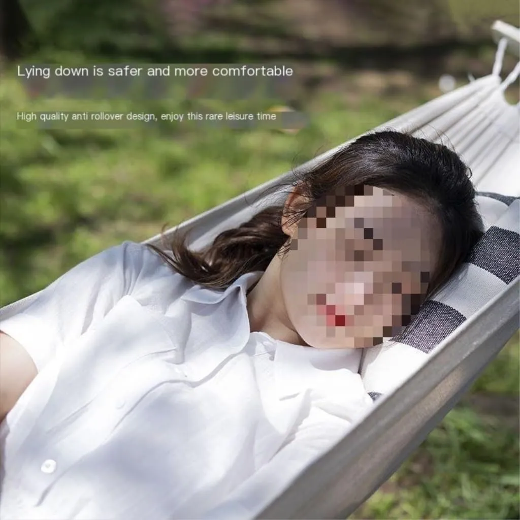 Hammock Double Hammock Outdoor Single Double Anti-Rollover Portable Camping Outdoor Detachable and Washable Hanging Chair Hammock Outdoor(A,190cm*80cm)