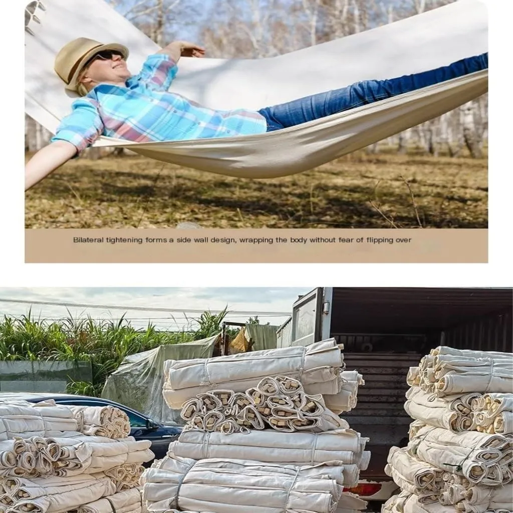 Hammock Double Hammock Outdoor Single Double Anti-Rollover Portable Camping Outdoor Detachable and Washable Hanging Chair Hammock Outdoor(A)