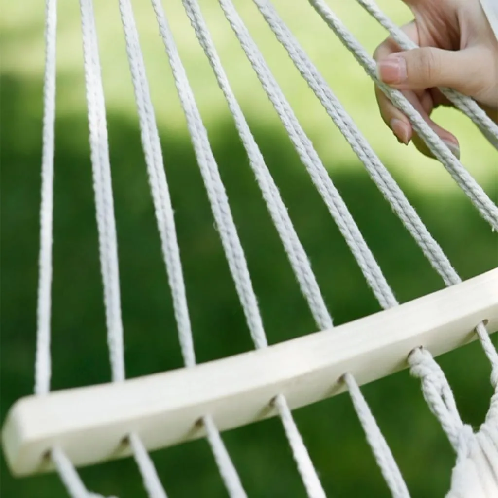 Hammock Double Hammock Outdoor Swing Camping Single Double Bedroom Adult Sleeping Anti-Rollover Thickened Hanging Chair Hammock Outdoor(White,B)