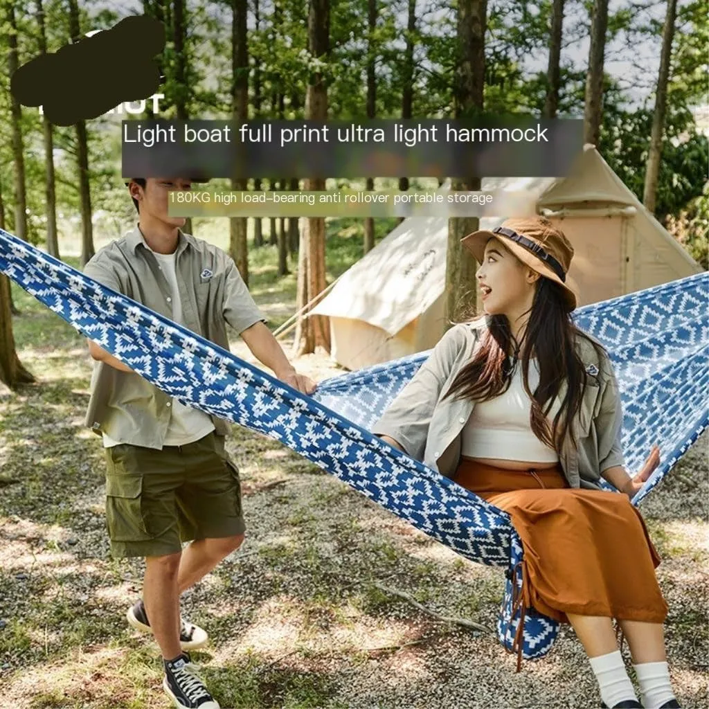 Hammock Double Hammock Outdoor Swing Single Double Camping Anti-Rollover Home Dormitory Hanging Chair Indoor Hanging Rope Hammock Outdoor(Small)