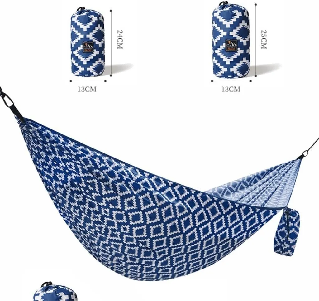Hammock Double Hammock Outdoor Swing Single Double Camping Anti-Rollover Home Dormitory Hanging Chair Indoor Hanging Rope Hammock Outdoor(Small)