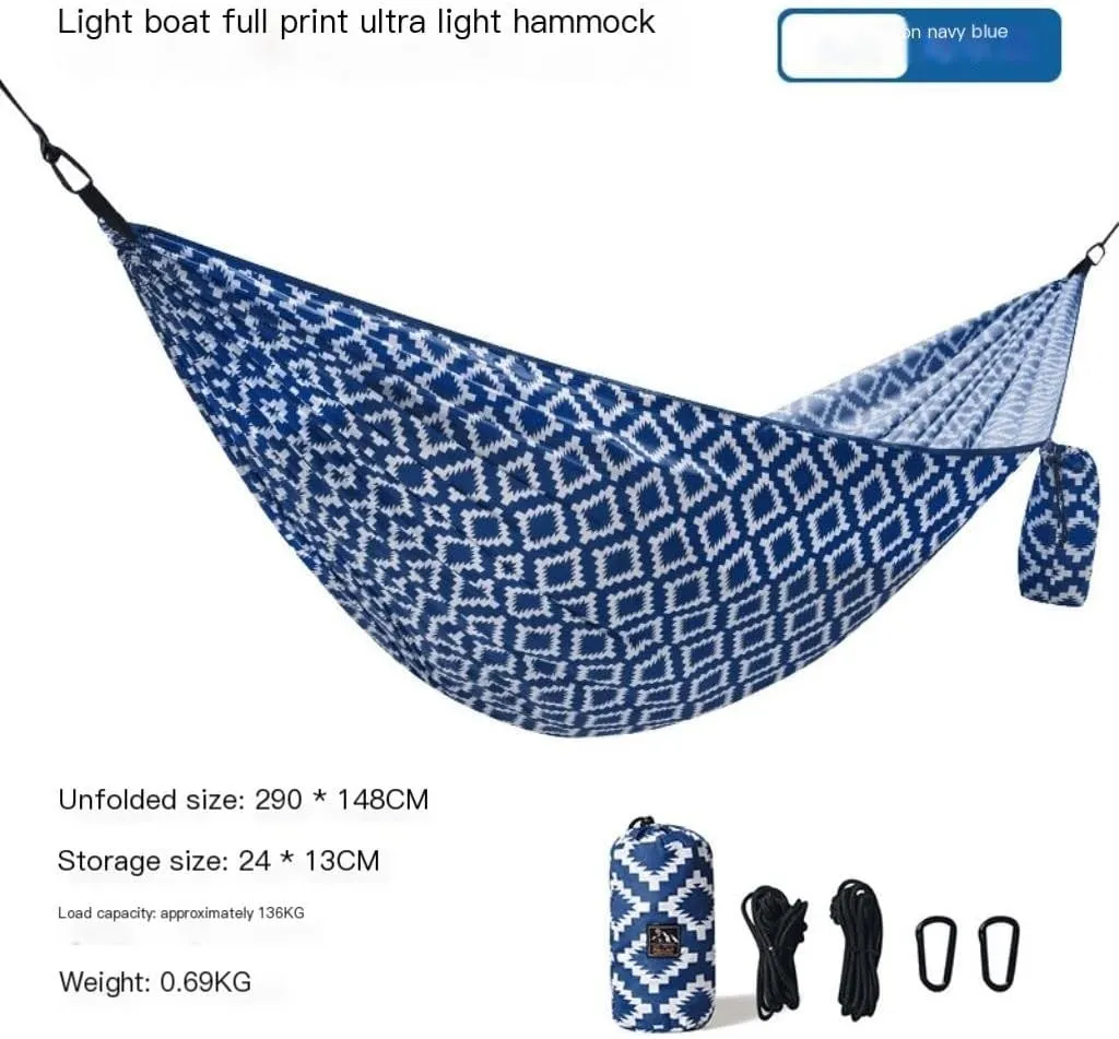 Hammock Double Hammock Outdoor Swing Single Double Camping Anti-Rollover Home Dormitory Hanging Chair Indoor Hanging Rope Hammock Outdoor(Small)