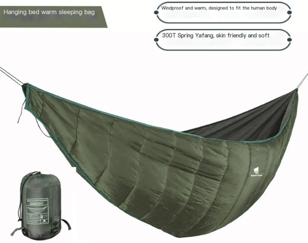 Hammock Double Lightweight Nylon Outdoor Hammock Quilt Portable Single Waterproof Camping Double Hanging Chair Warm Hammock Outdoor