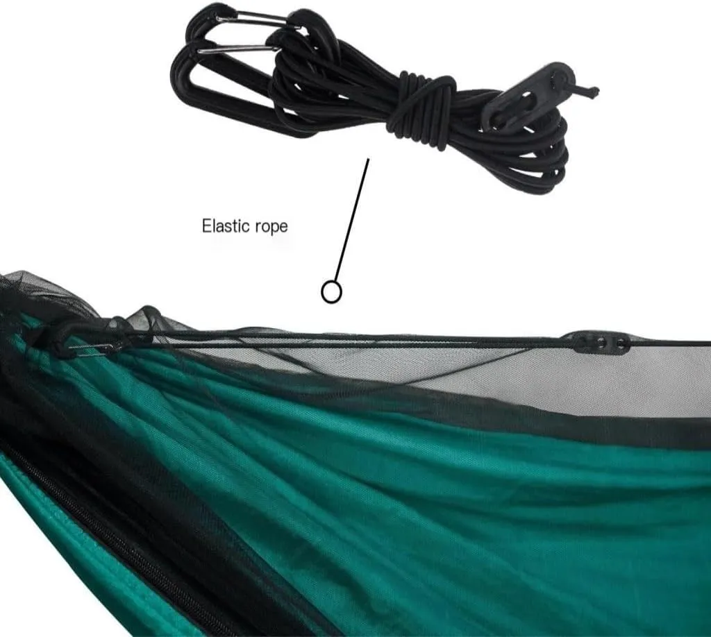Hammock Double Mosquito Net Hammock Canopy Set Outdoor Camping Quick Opening Hammock Plus Rainproof Sunshade Canopy Hammock Outdoor(A)