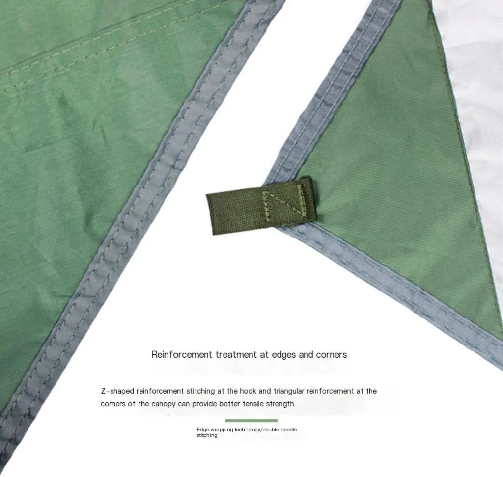 Hammock Double Mosquito Net Hammock Canopy Set Outdoor Camping Quick Opening Hammock Plus Rainproof Sunshade Canopy Hammock Outdoor(C)