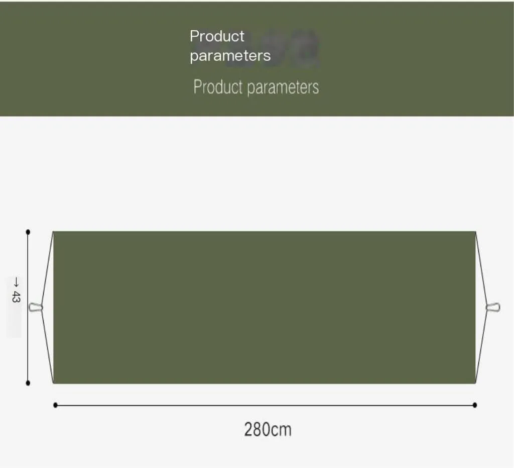 Hammock Double New Sunshade Quick-Open Pole Hammock Sheet Double Outdoor Camping Anti-Rollover Anti-Mosquito Hammock Hammock Outdoor(Green)