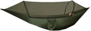 Hammock Double Outdoor Camping Anti-Rollover Nylon Hammock with Mosquito Net Automatic Quick-Opening Mosquito Net Hammock Hammock Outdoor(A)