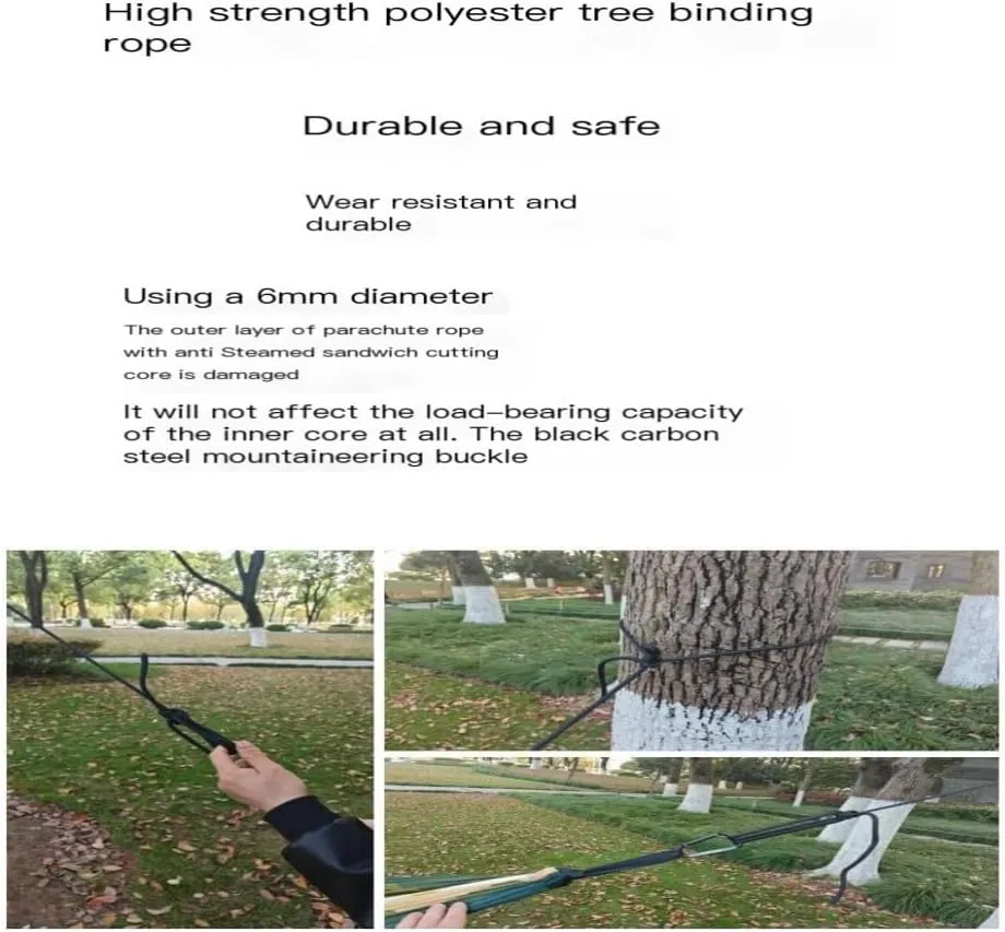 Hammock Double Outdoor Camping Leisure Single Single and Double Hammock Parachute Cloth Ultra-Light Park Camping Hammock Hammock Outdoor(White)