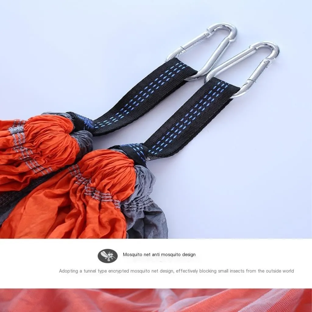 Hammock Double Outdoor Camping Mosquito Net Hammock Nylon Parachute Cloth Hammock with Mosquito Net Outdoor Swing Hammock Hammock Outdoor(C)