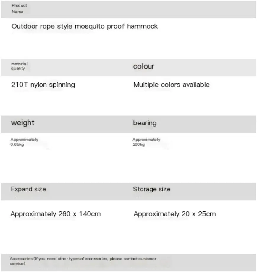 Hammock Double Outdoor Camping Parachute Hammock with Mosquito Net Anti-Mosquito Nylon Double Camping Portable Hammock Hammock Outdoor(Blue)