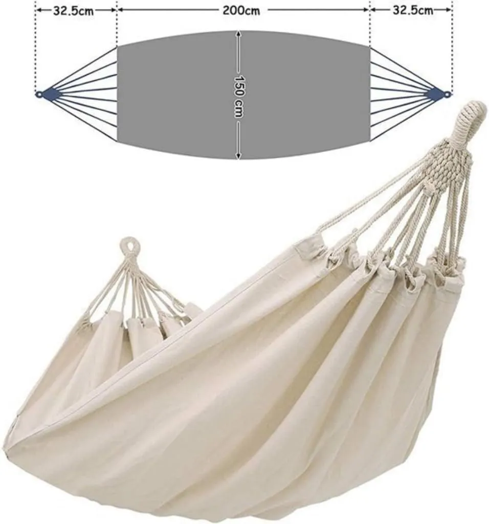 Hammock Double Outdoor Hammock Folding Hammock Double Outdoor Leisure Hammock Camping Thick Polyester Cotton Hammock Hammock Outdoor