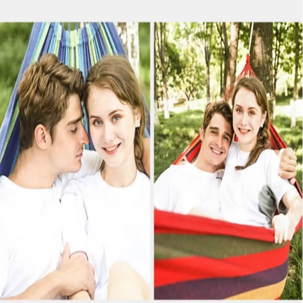 Hammock Double Outdoor Hammock Picnic Swing for Adults Outdoor Home Dormitory Hanging Chair Outdoor Lightweight Hanging Hammock Outdoor(White,Small)