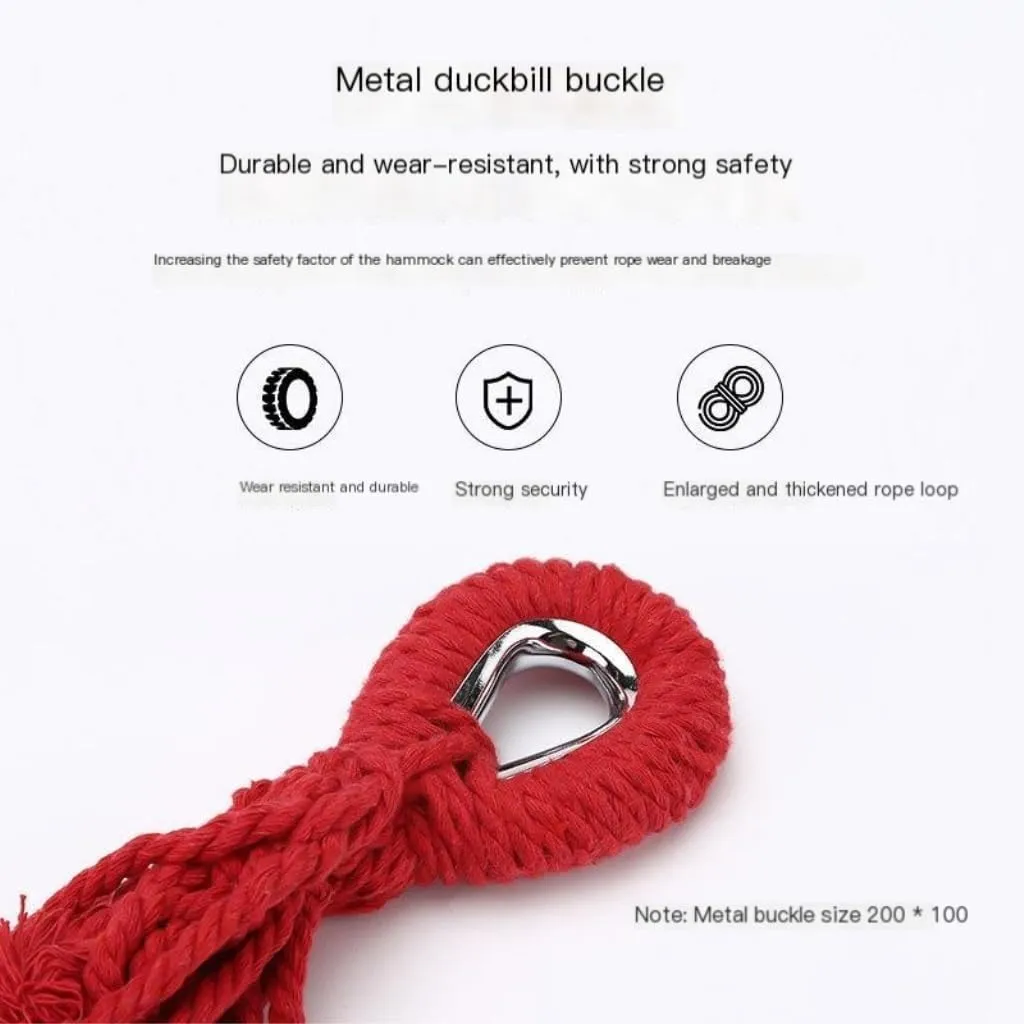 Hammock Double Outdoor Hammock Thickened Anti-Rollover Hanging Tree Rope Hanging Chair Double Indoor Home Portable Hammock Hammock Outdoor(Blue)