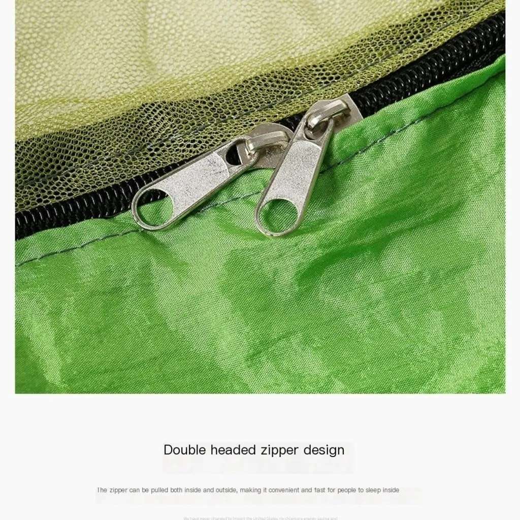 Hammock Double Outdoor Parachute Wholesale Hammock with Mosquito Net Anti-Mosquito Nylon Single Double Camping Hammock Hammock Outdoor(Green)