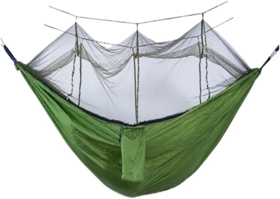 Hammock Double Outdoor Portable Camping Single Double Mosquito Net Hammock Anti-Mosquito Camping Mesh Mosquito Net Hammock Hammock Outdoor(A)